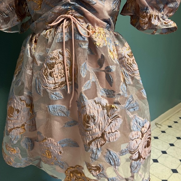 Buddy Love Romantic Puff Sleeve Lolita Style Mini Dress - Picture 3 of 11